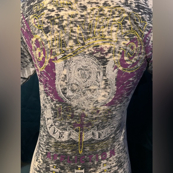 😈Affliction Sin City Sinners Tshirt✝️ - Picture 4 of 5